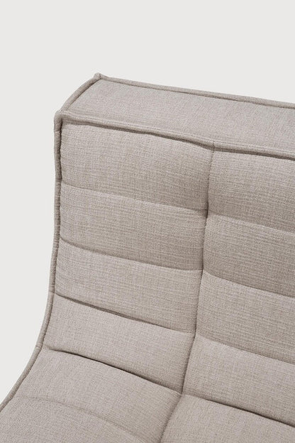 N701 Modular 4-Piece Ecru Fabric Sectional Set