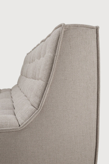N701 Modular 4-Piece Ecru Fabric Sectional Set