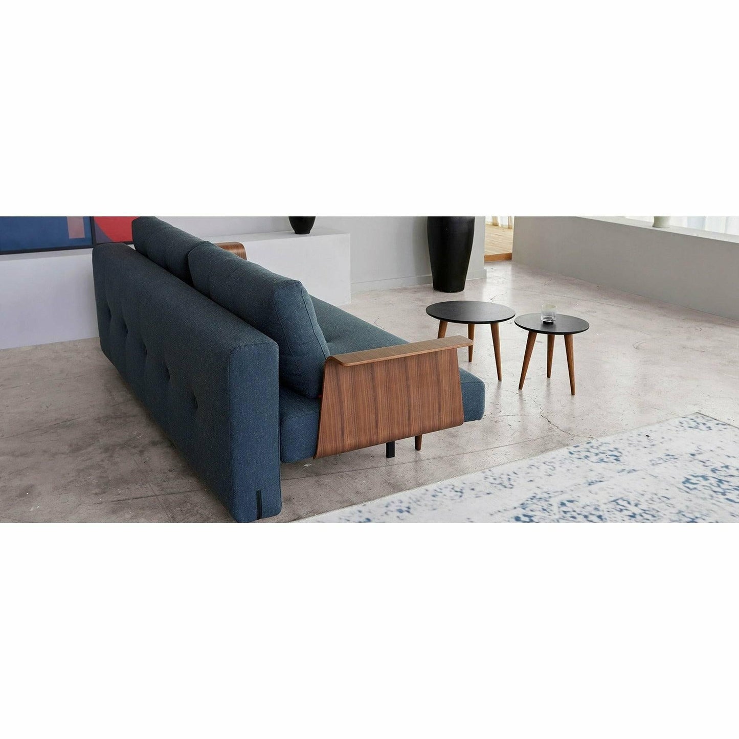 Recast Plus Sofa Bed Dark Styletto With Arms