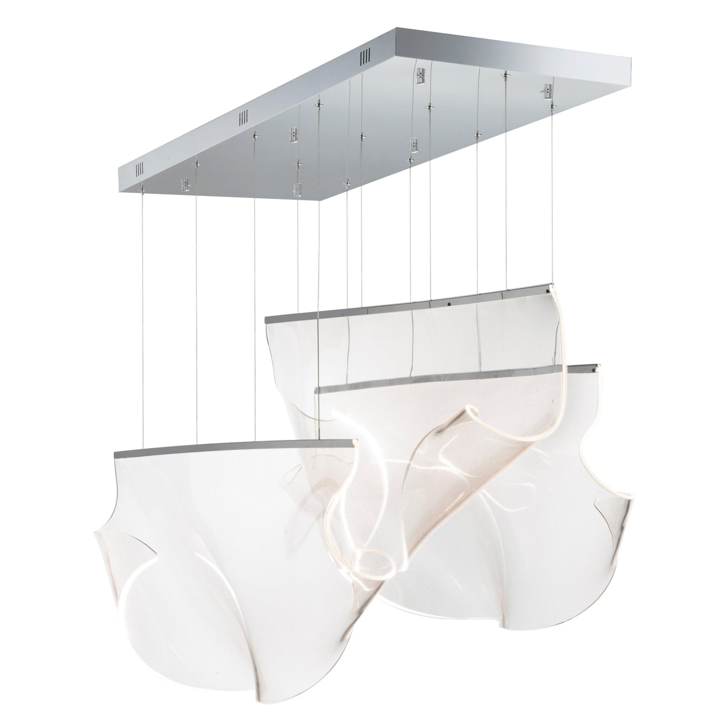 RINKLE 3-LIGHT LINEAR LED PENDANT