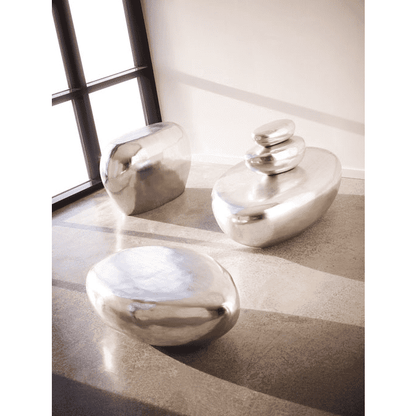 River Stone Coffee Table Silver