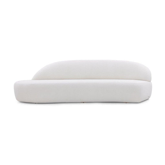 RUY Sofa in Off-White Boucle Fabric (Left Side) by Uultis