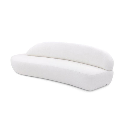 RUY Sofa in Off-White Boucle Fabric (Left Side) by Uultis