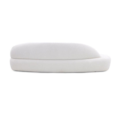 RUY Sofa in Off-White Boucle Fabric (Left Side) by Uultis