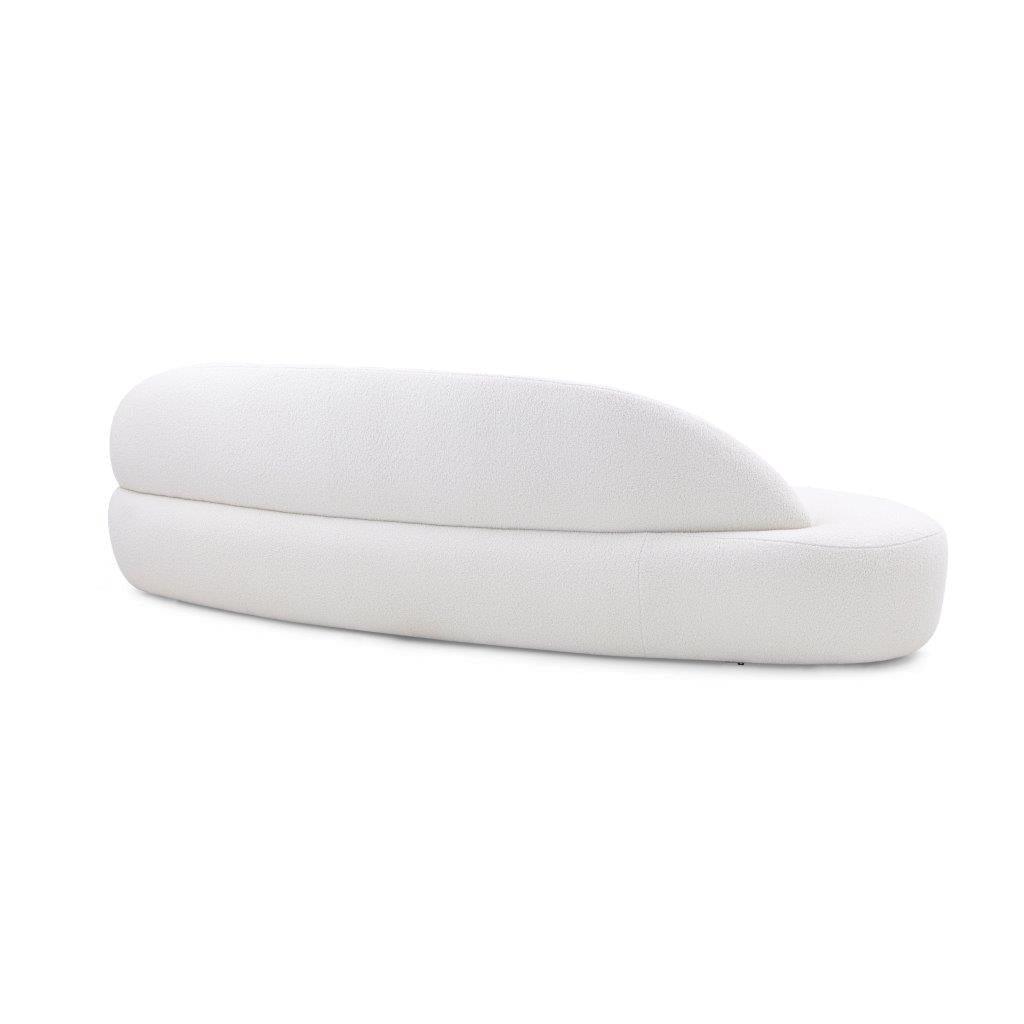 RUY Sofa in Off-White Boucle Fabric (Left Side) by Uultis