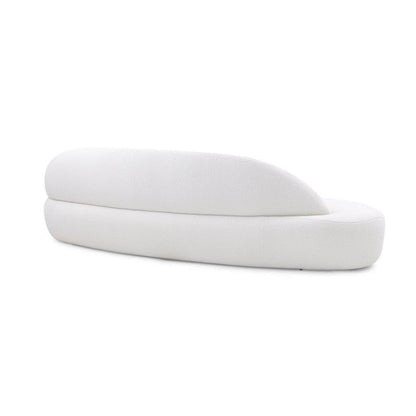 RUY Sofa in Off-White Boucle Fabric (Left Side) by Uultis