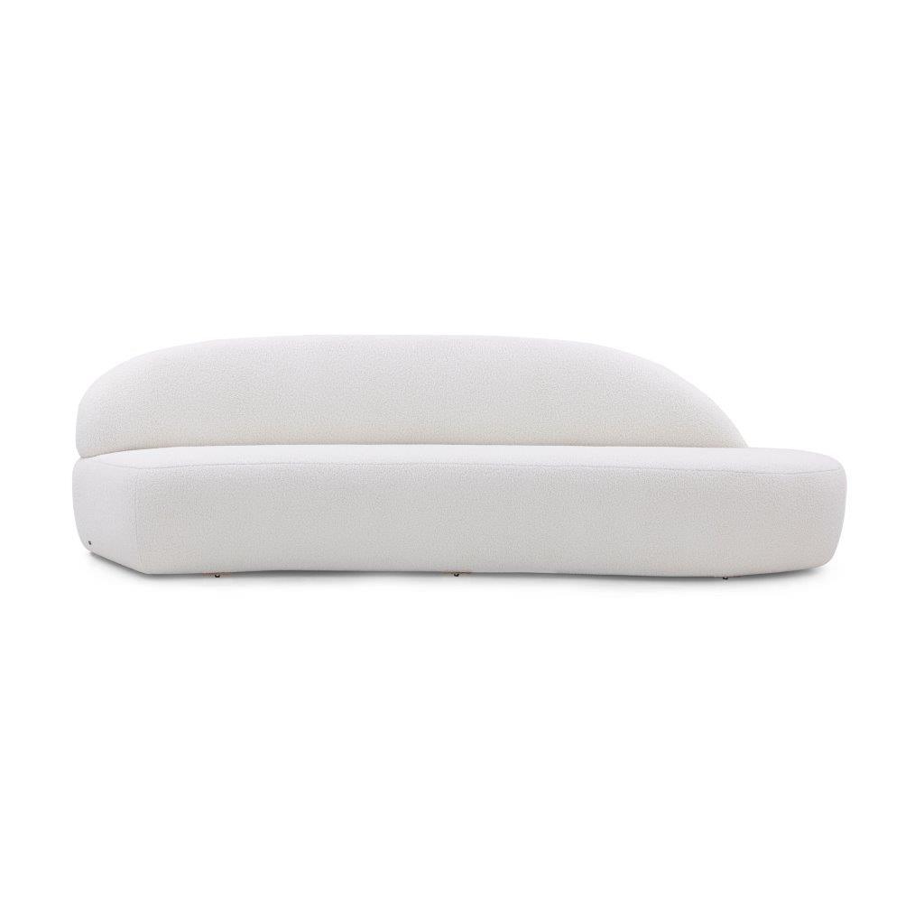 RUY Sofa in Off-White Boucle Fabric (Right Side) by Uultis