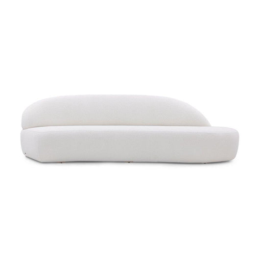 RUY Sofa in Off-White Boucle Fabric (Right Side) by Uultis