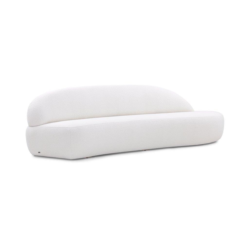 RUY Sofa in Off-White Boucle Fabric (Right Side) by Uultis