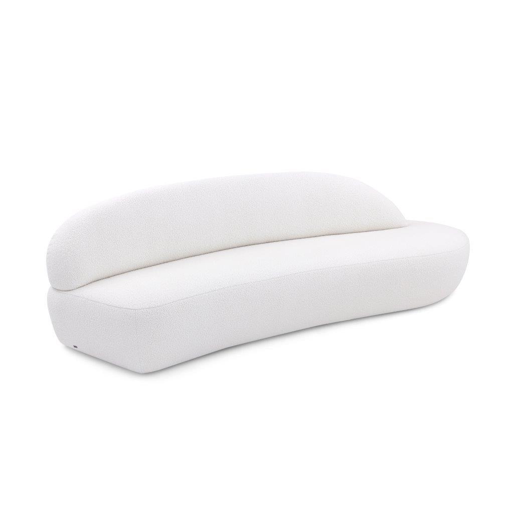 RUY Sofa in Off-White Boucle Fabric (Right Side) by Uultis