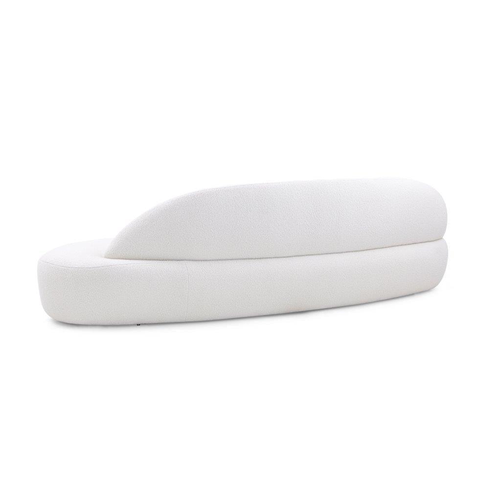 RUY Sofa in Off-White Boucle Fabric (Right Side) by Uultis