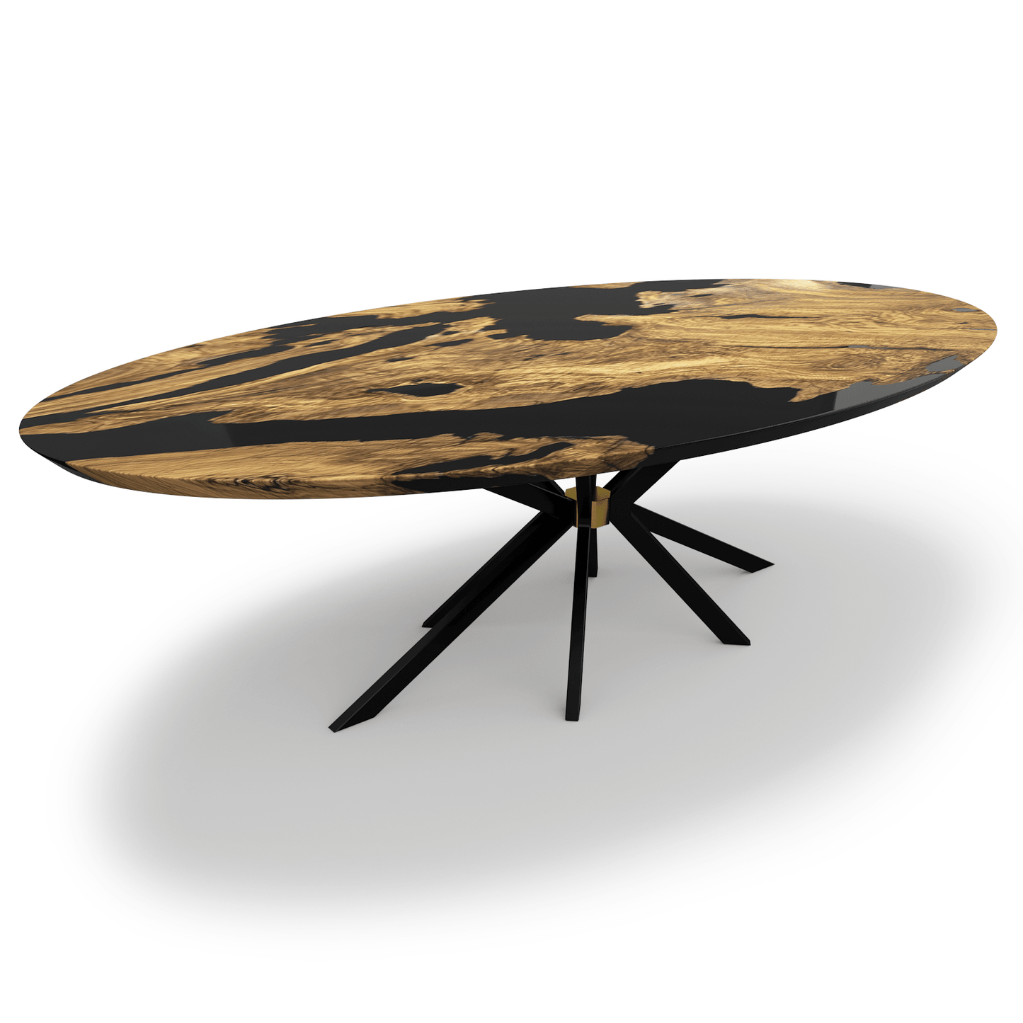 Salus Olive Wood Ellipse Dining Table