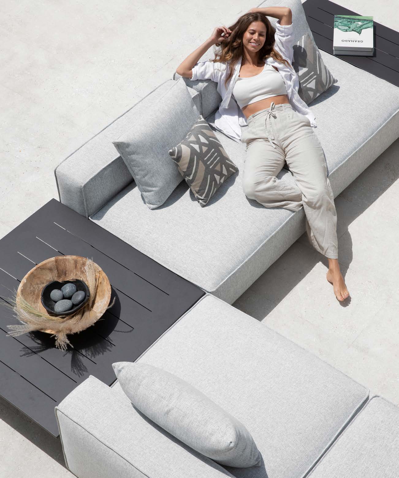 SANTORINI OUTDOOR 3 SEAT SOFA