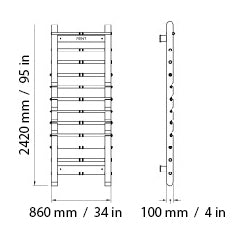 SCALA Basic Wall Bar System