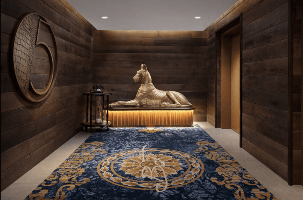 Great Dane Gold LeafSculpture