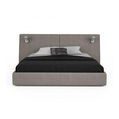 SERENO UPHOLSTERED BED LONG HEABOARD WITH LIGHTS
