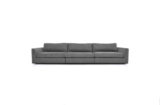 SIENA 3-SEAT GRAND SOFA - GREY FABRIC