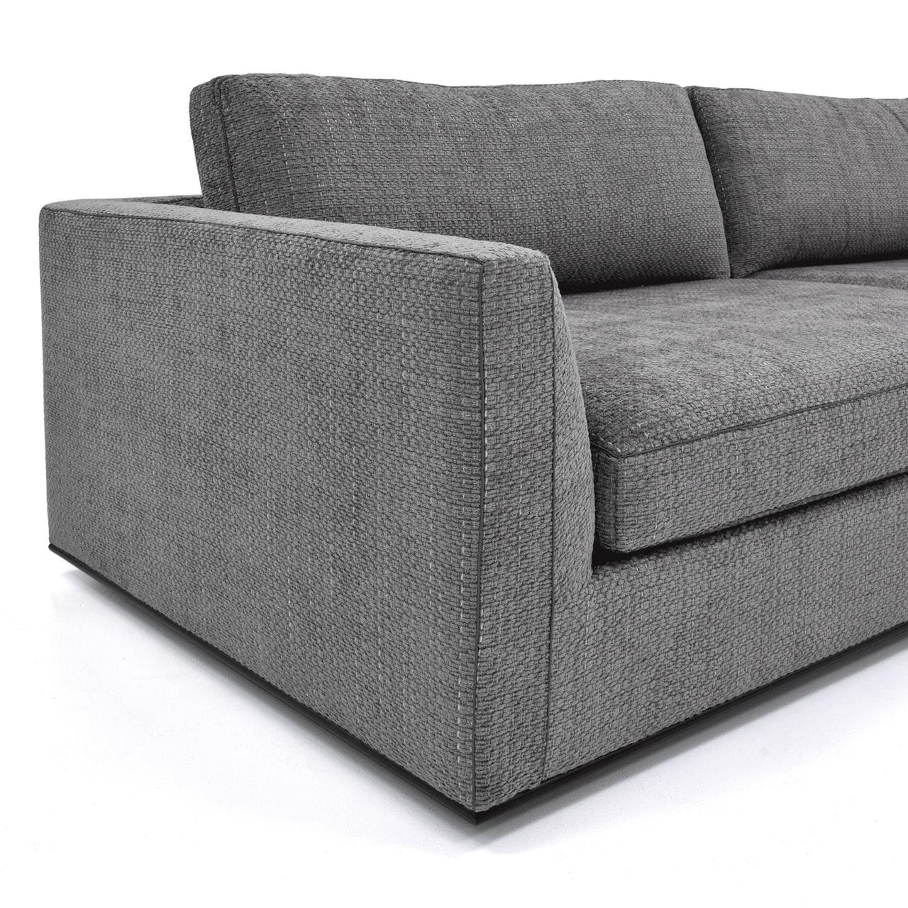 SIENA 3-SEAT GRAND SOFA - GREY FABRIC