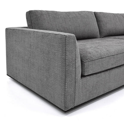 SIENA 3-SEAT GRAND SOFA - GREY FABRIC