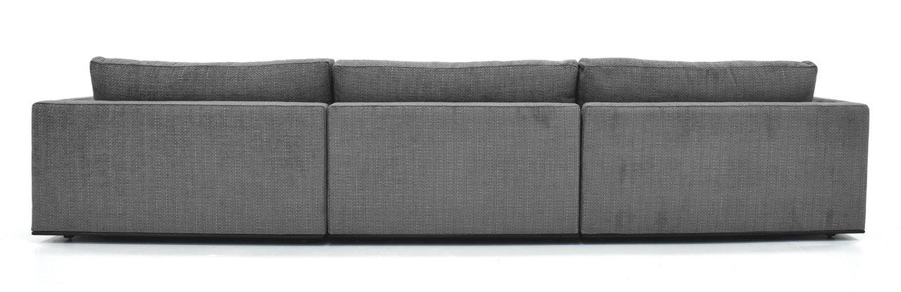 SIENA 3-SEAT GRAND SOFA - GREY FABRIC