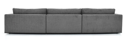 SIENA 3-SEAT GRAND SOFA - GREY FABRIC