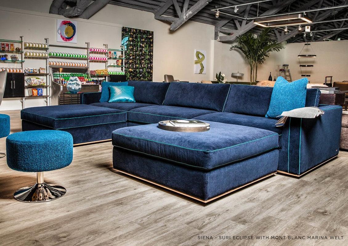 SIENA 3-SEAT GRAND SOFA - GREY FABRIC