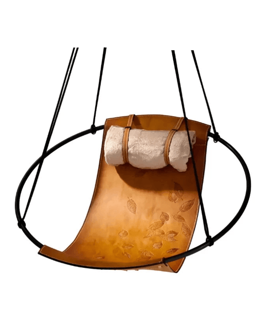 SLING Chair Debossed Leaf Leather
