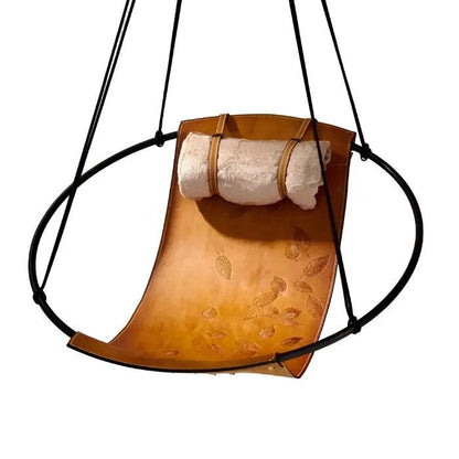 SLING Chair Debossed Leaf Leather