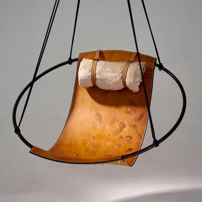 SLING Chair Debossed Leaf Leather