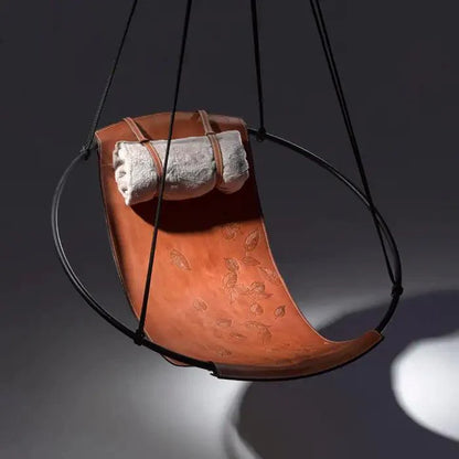 SLING Chair Debossed Leaf Leather
