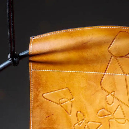 SLING Chair Debossed Leaf Leather