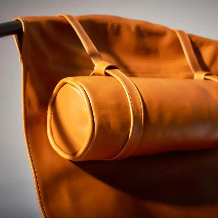 SLING Chair in Brown Ochre Leather