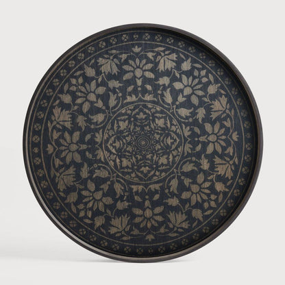 Small Tray Round Coffee Table Set