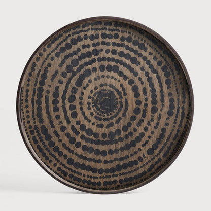 Small Tray Round Coffee Table Set