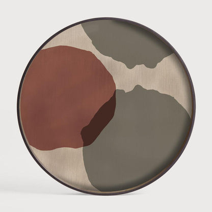 Small Tray Round Coffee Table Set