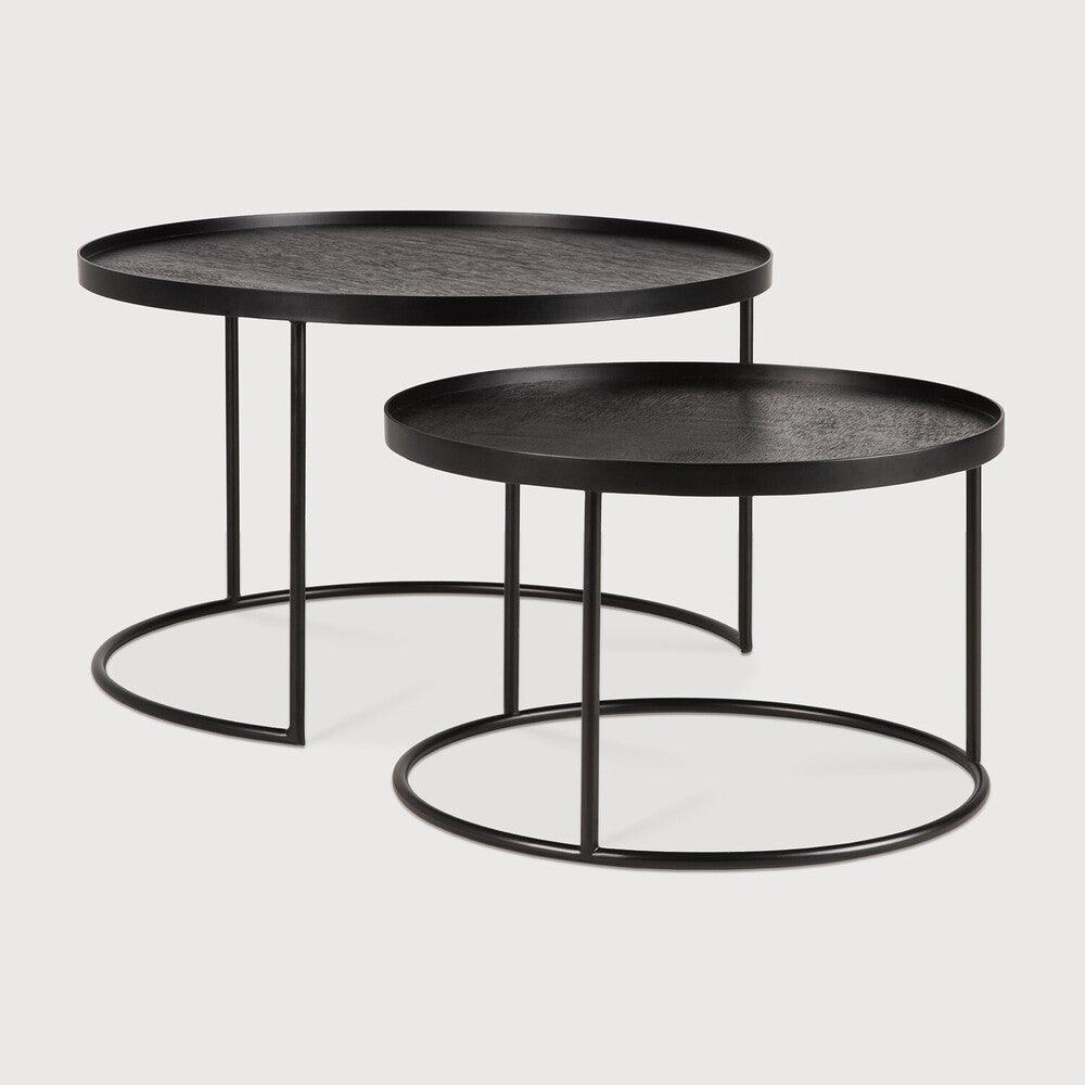 Small Tray Round Coffee Table Set