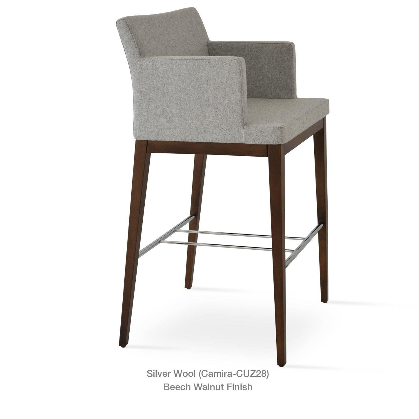 SOHO ARM WOOD STOOL