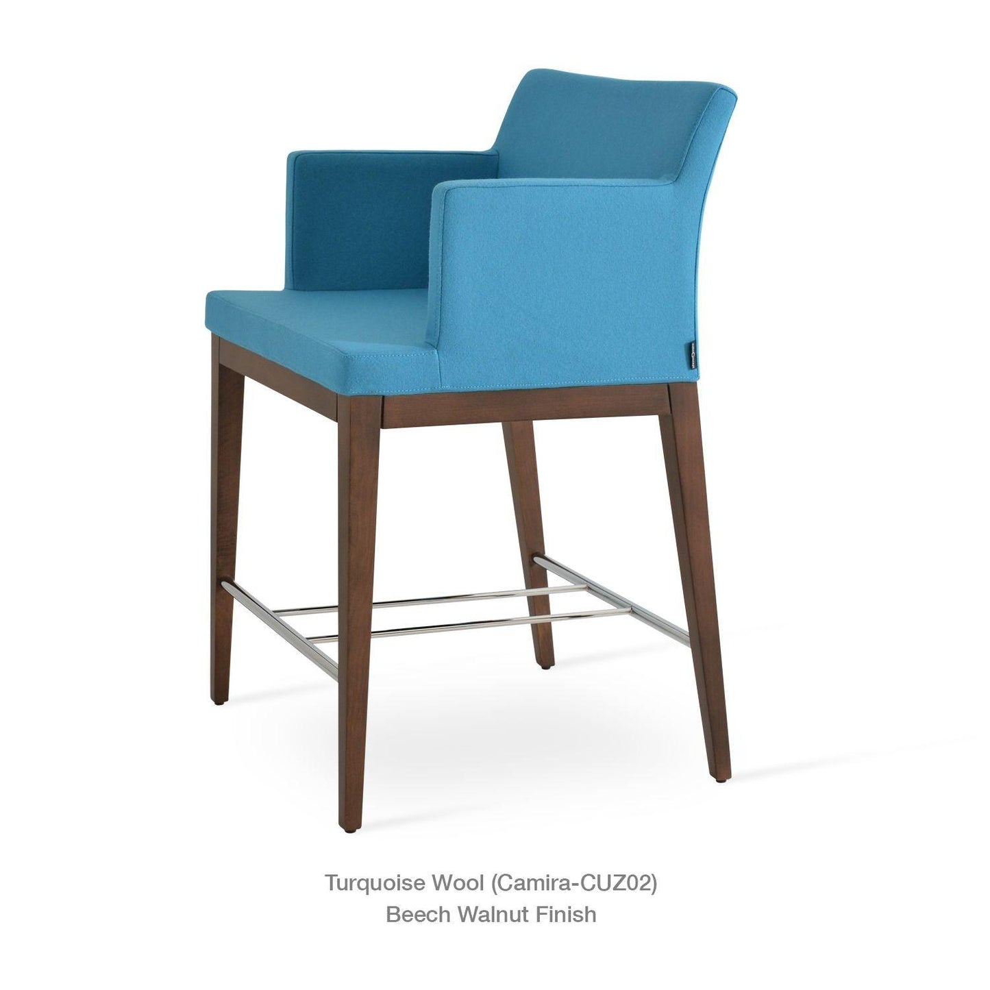 SOHO ARM WOOD STOOL