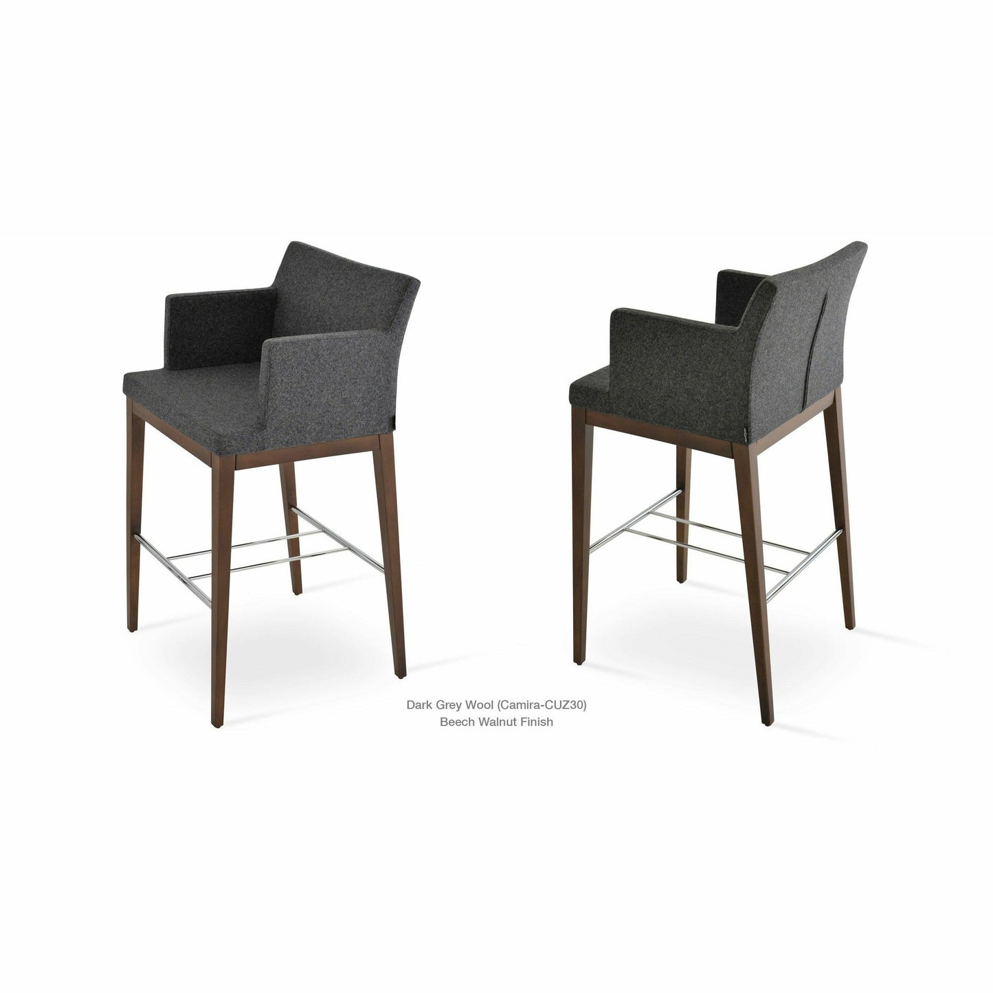 SOHO ARM WOOD STOOL