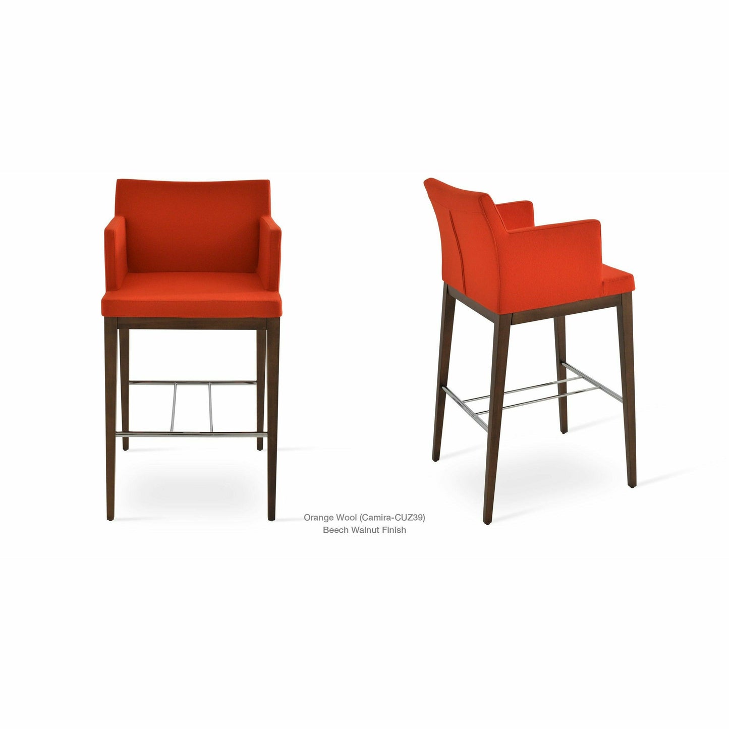 SOHO ARM WOOD STOOL