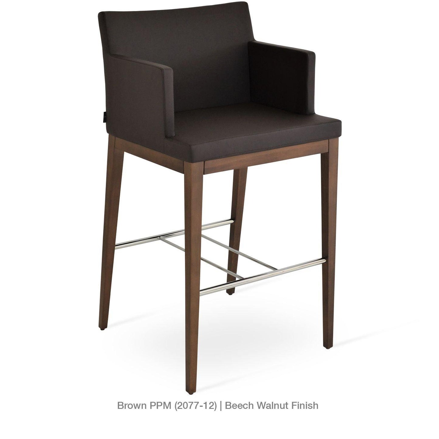 SOHO ARM WOOD STOOL