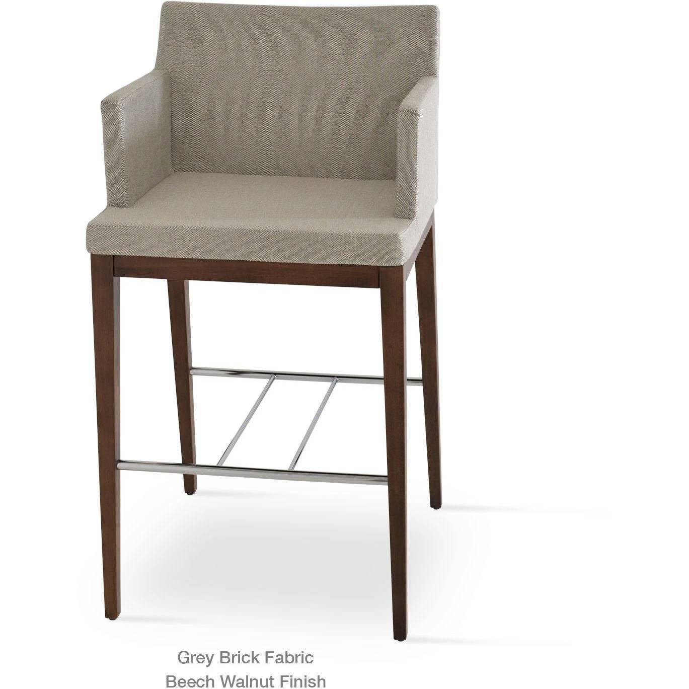 SOHO ARM WOOD STOOL