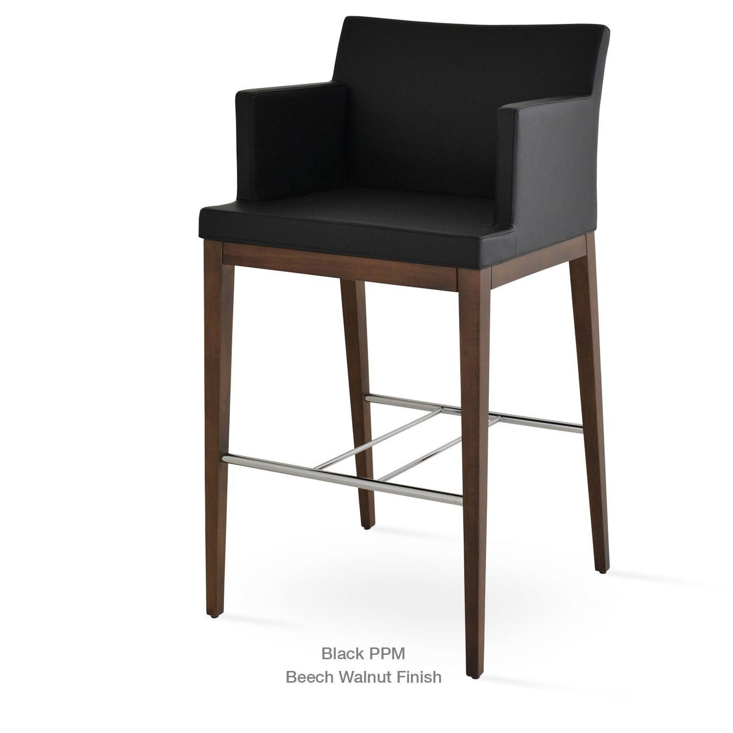 SOHO ARM WOOD STOOL