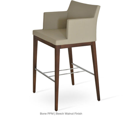 SOHO ARM WOOD STOOL