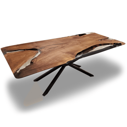 Stheno Walnut Wood Dining Table