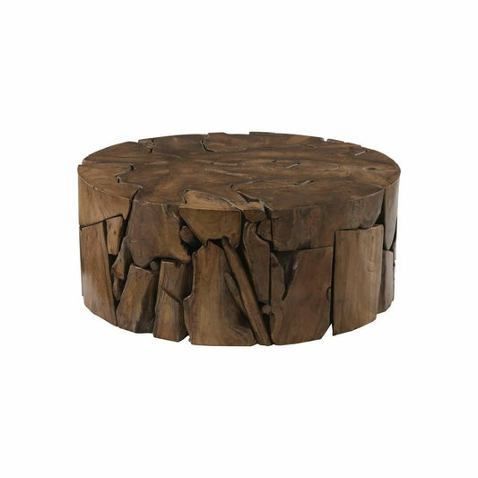 Teak Chunk Round Coffee Table