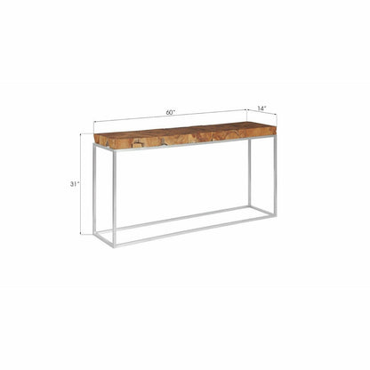 Teak Puzzle Console