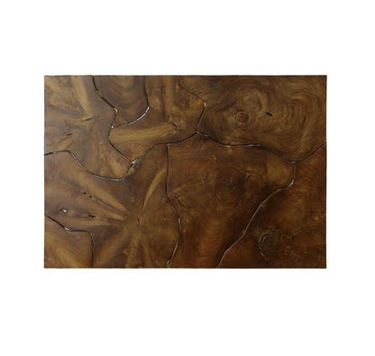 Teak Slice Coffee Table, Rectangle
