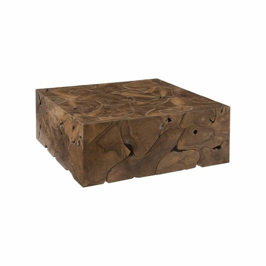Teak Slice Square Coffee Table