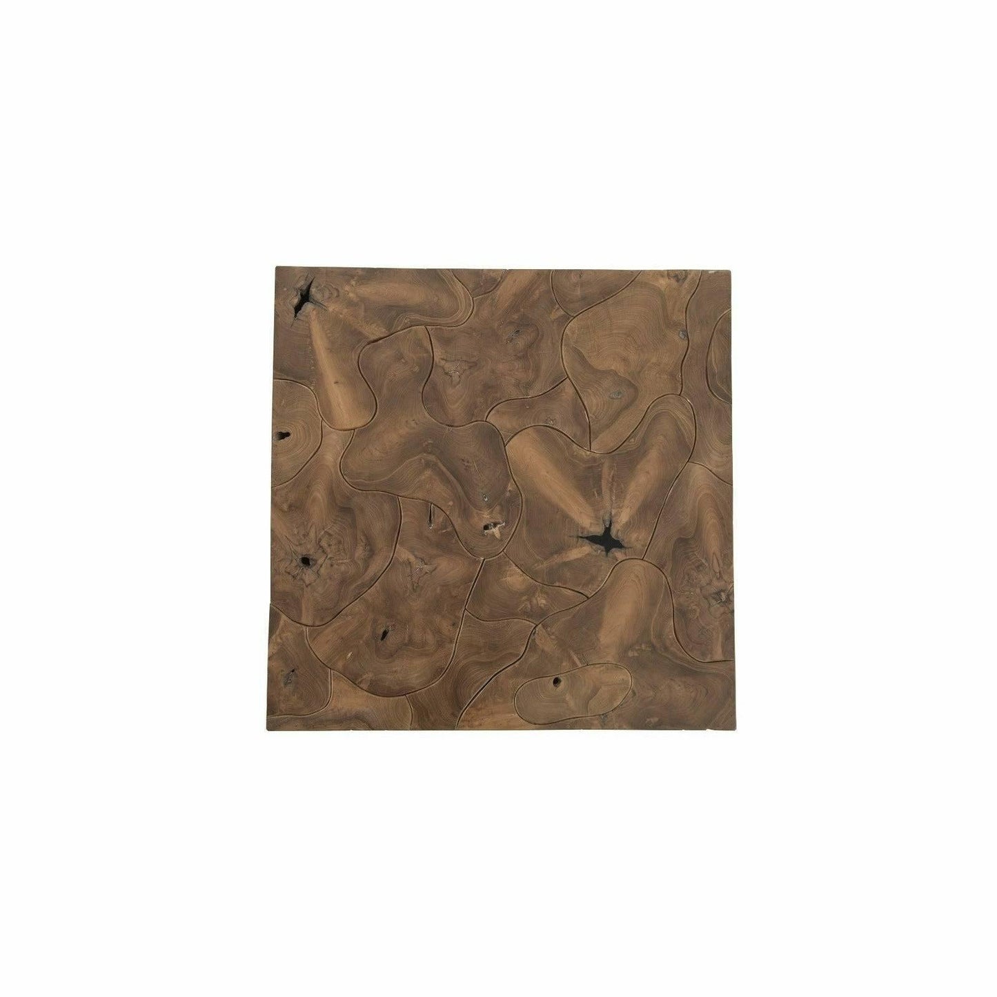Teak Slice Square Coffee Table